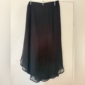 Kiss Elegant Black High-Low Skirt